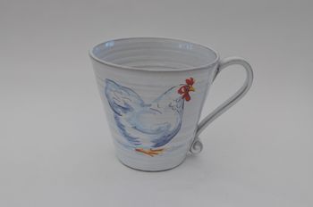 Mugg med Vit höna