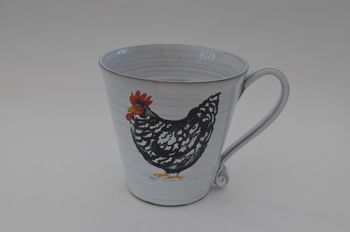 Te mugg med Svart höna