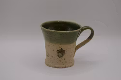Espresso mugg med grönt ekollon dekor