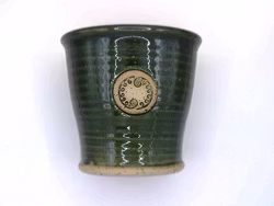 Grönglaserad Blomkruka med sigill