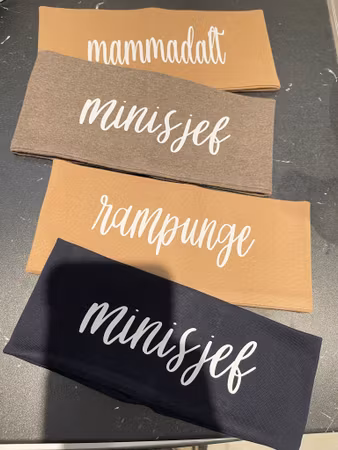 Jersey pannebånd med navn