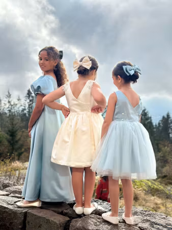 Flowergirl satindress