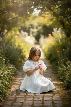 Linkjole med blomsterbroderi