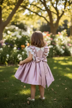 Bohemian satin dress (3 år)