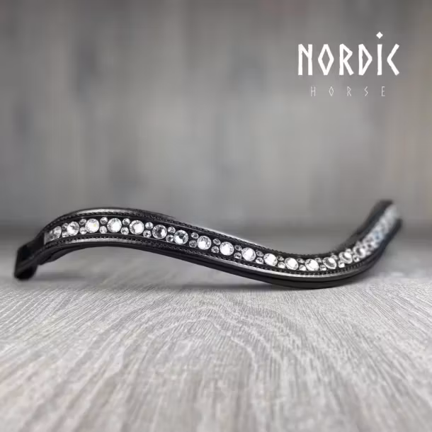 Pannband med vita stenar