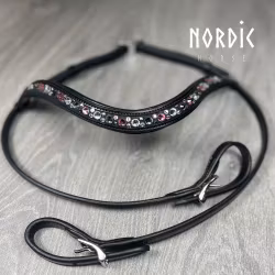 Huvudlag med rosa stenar