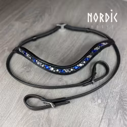 Huvudlag med blå stenar