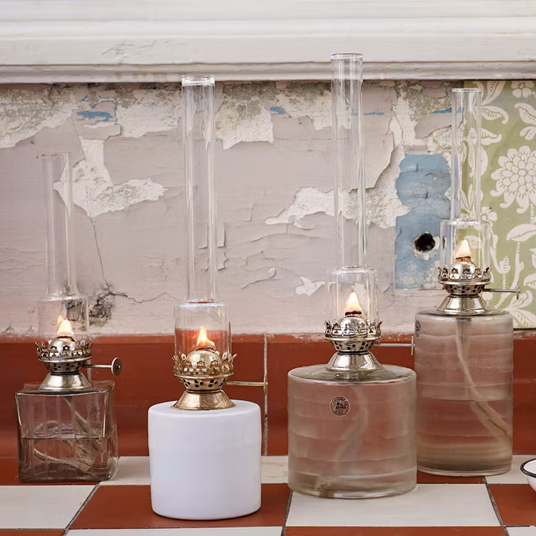 Strömshaga Fotogenlampa liten vit