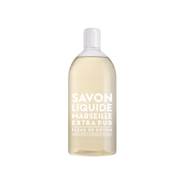 Savon de Marseille Extra Pur Cotton Flower, 1 liter refill