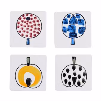 Almedahls Pomona glasunderlägg 4-pack
