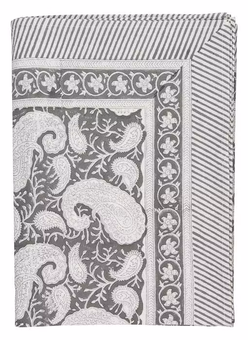 Chamois Big Paisley® duk Dark Grey