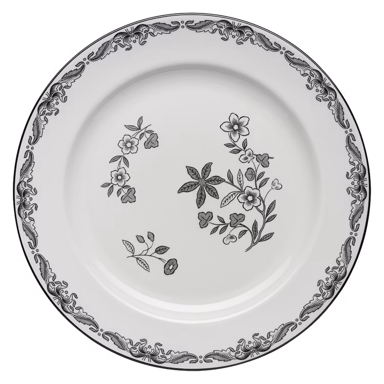 Rörstrand Ostindia Svart tallrik flat 27 cm
