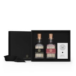 Eldstickan Presentbox tändstickor svart+vinröd