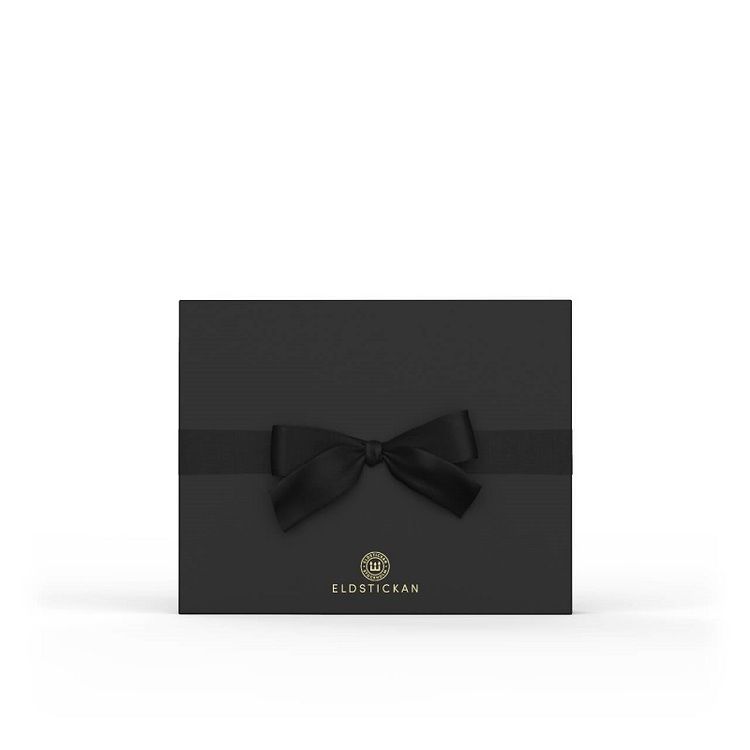 Eldstickan Presentbox tändstickor svart+vinröd