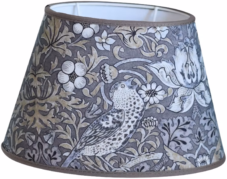 Hallbergs Nutcracker oval lampskärm grå