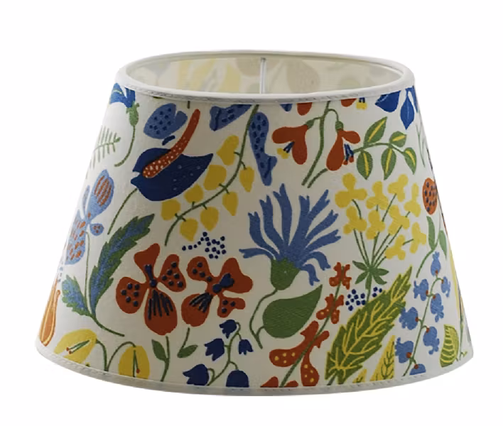 Stig Lindberg Herbarium oval lampskärm vit