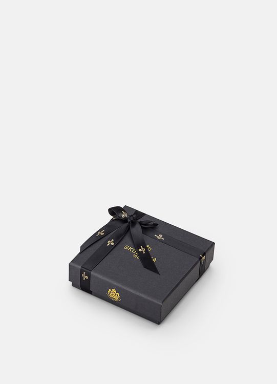 Skultuna Leather Bracelet Gold Black