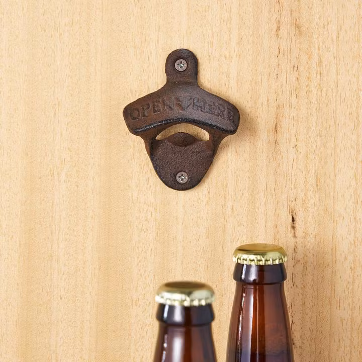 Twine bottle opener wall