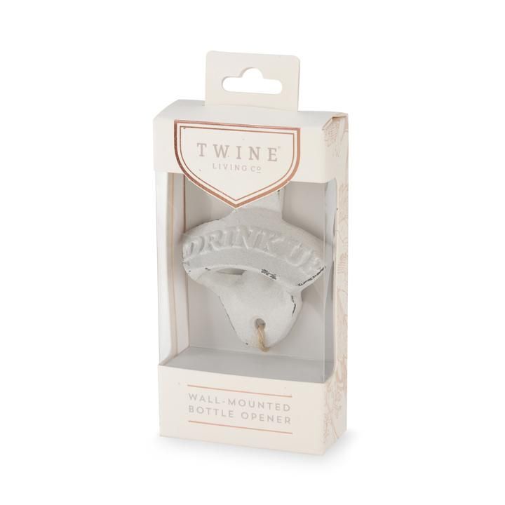 Twine bottle opener white