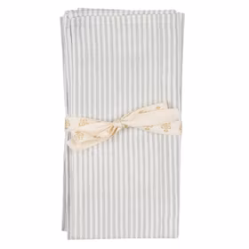 Chamois Stripe servetter 4-pack grey