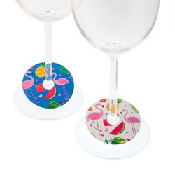 KOALA Glasmarkörer 6-pack flamingos