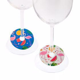 KOALA Glasmarkörer 6-pack flamingos