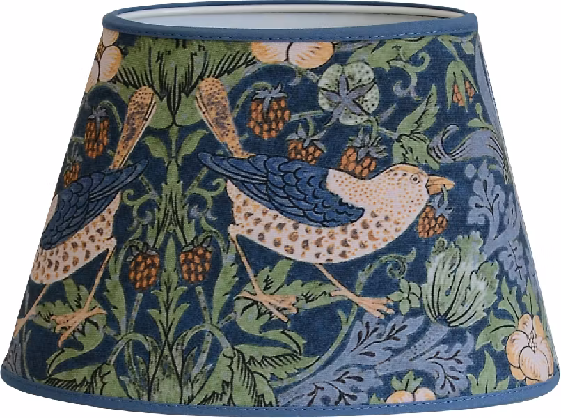Hallbergs Nutcracker oval lampskärm blå