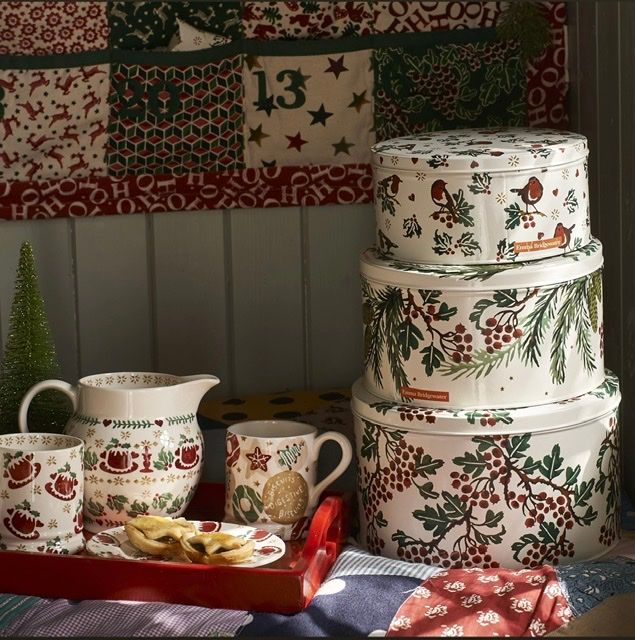 Emma Bridgewater Christmas plåtburkar