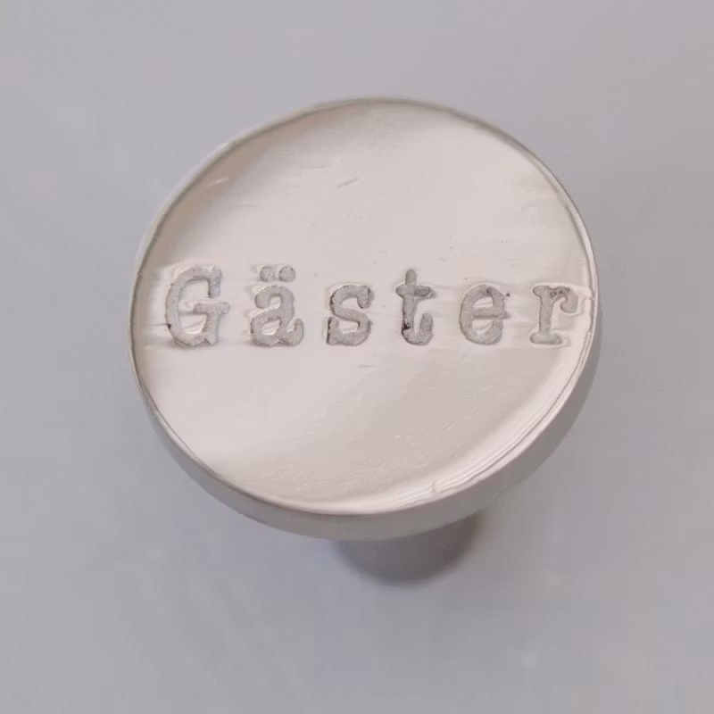 ExMez knopp GÄSTER krom