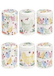 Emma Bridgewater Spring Chickens plåtburk rund