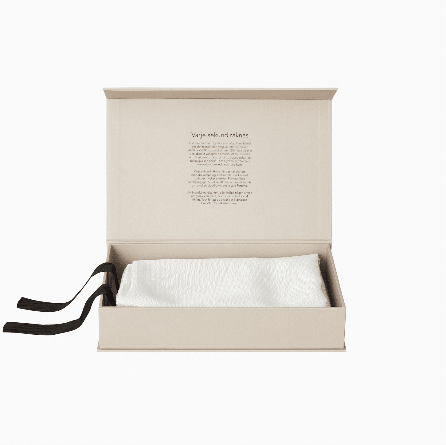 Eldstickan brandfilt beige