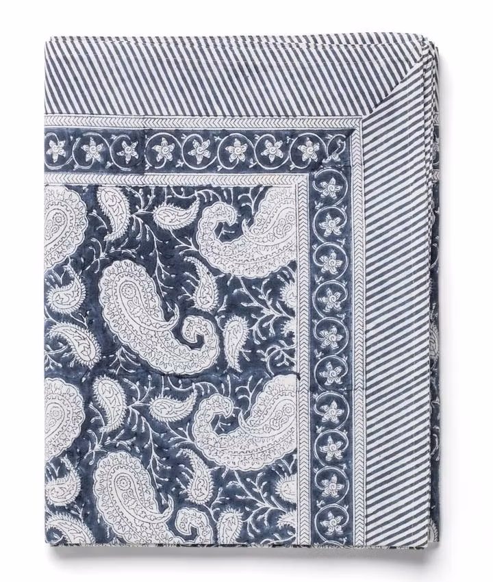 Chamois Big Paisley® duk Navy Blue