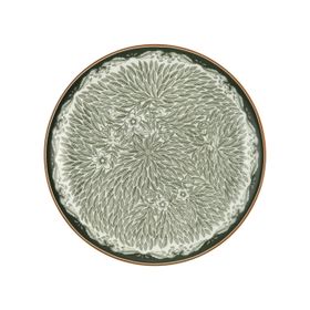 Rörstrand Ostindia Floris tallrik flat 20 cm grön