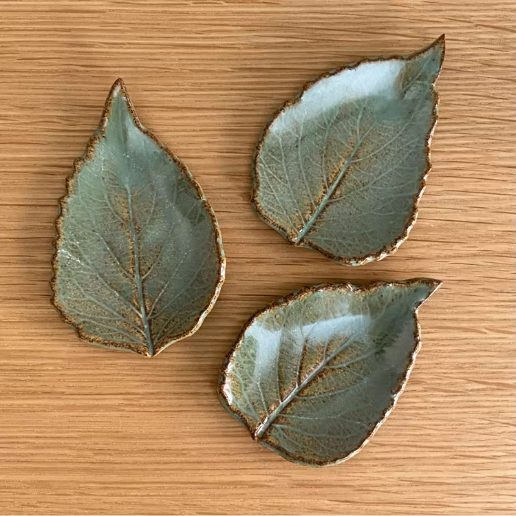 Bladfat palettblad grön med mörk kant