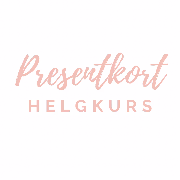 PRESENTKORT HELGKURS