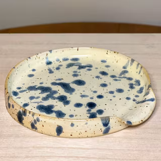 Slevfat VANILJ med blå stänk