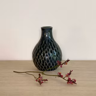 Karvad minivas DJUPBLÅ