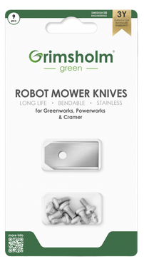 Knivar för Greenworks, Powerworks, Cramer, 9-pack