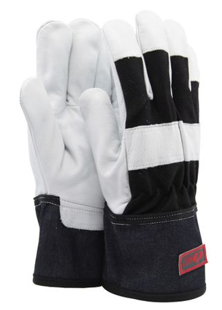 Getskinnshandske, halvfodrad 1/3/5-pack