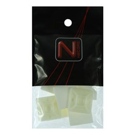 FÄSTPLATTOR SJÄLVHÄFTANDE/SKRUV, NATUR, 28x28mm 10-pack