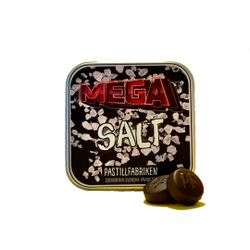 Pastillfabriken - Mega Salt Pastiller, plåtask, 25g