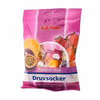 Fruit Power - Druvsocker Tropisk Mix, 75g