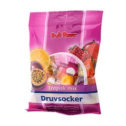 Fruit Power - Druvsocker Tropisk Mix, 75g