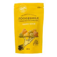 Food2Smile - Happy Sour - Sura Fruktgummin, 85g