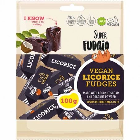 Super Fudgio - Lakritsfudge, 100g