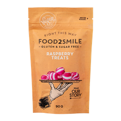 Food2smile - Raspberry Treats/Hallonkarameller, 90g