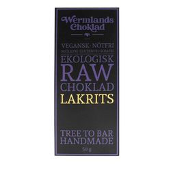 WermlandsChoklad - Chokladkaka med Lakrits, 50g