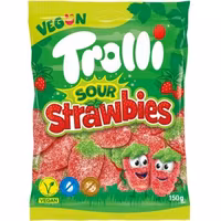 Trolli - Sura Jordgubbar, 150g