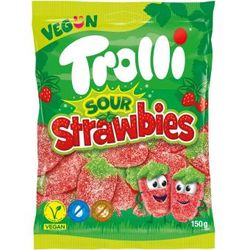Trolli - Sura Jordgubbar, 150g