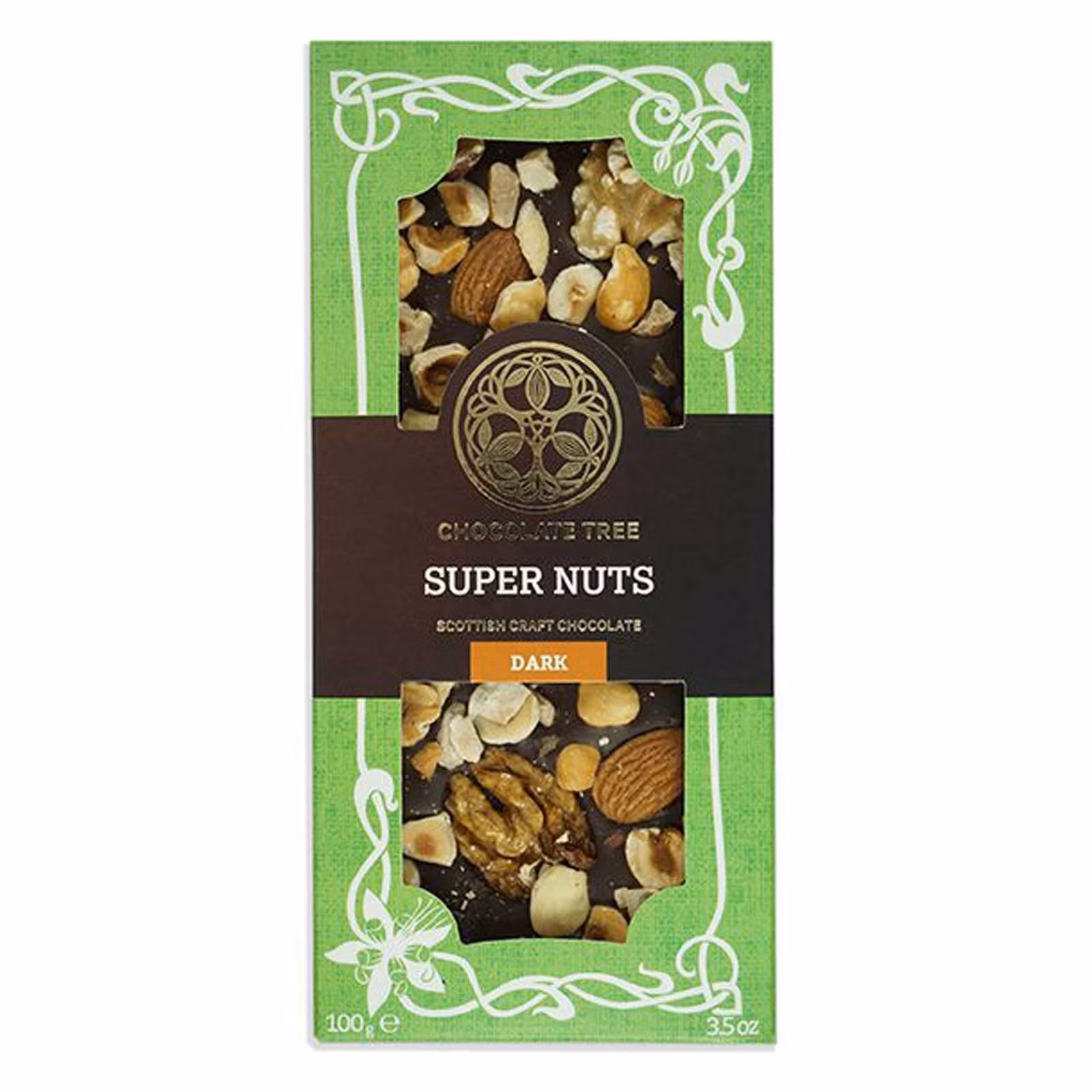 Chocolate Tree - Super Nuts - Chokladkaka Blandade Nötter, 100g